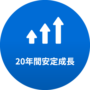 20年間安定成長